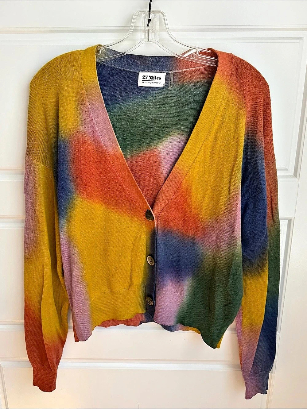 27 Miles Women’s Cotton & Cashmere Cardigan Size Large